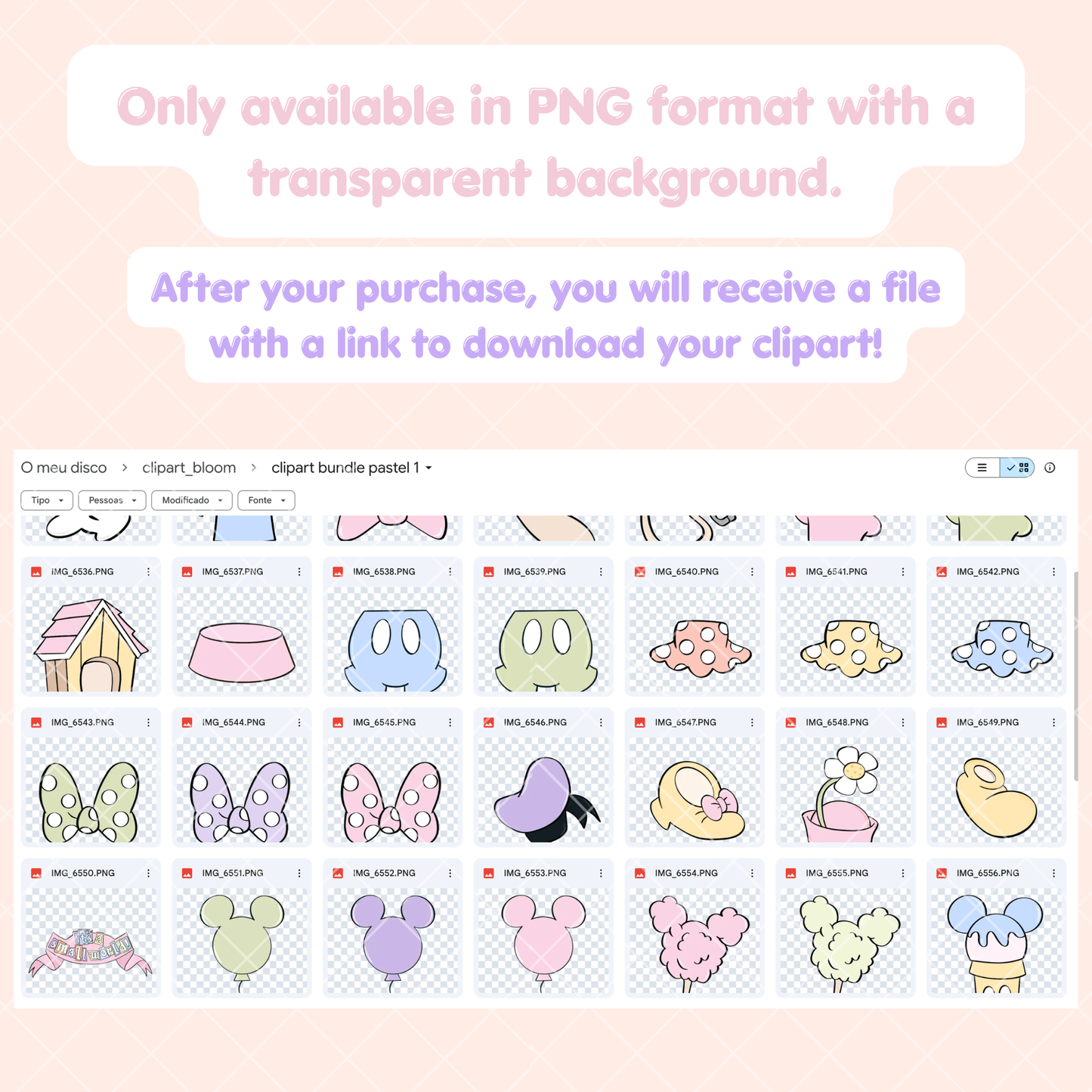 Mickey Clipart Pastel | Disney Trip Clipart