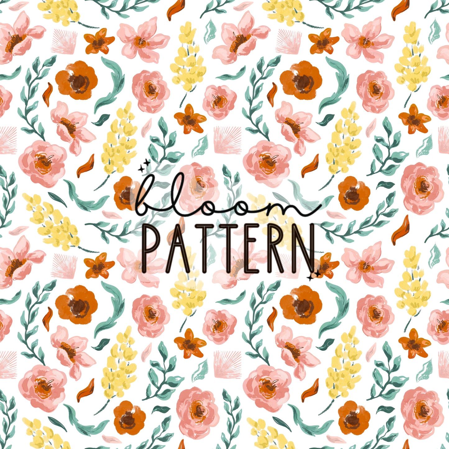 Autumn Flower Seamless Pattern