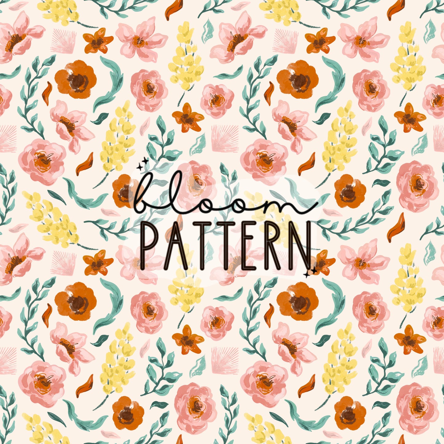 Autumn Flower Seamless Pattern