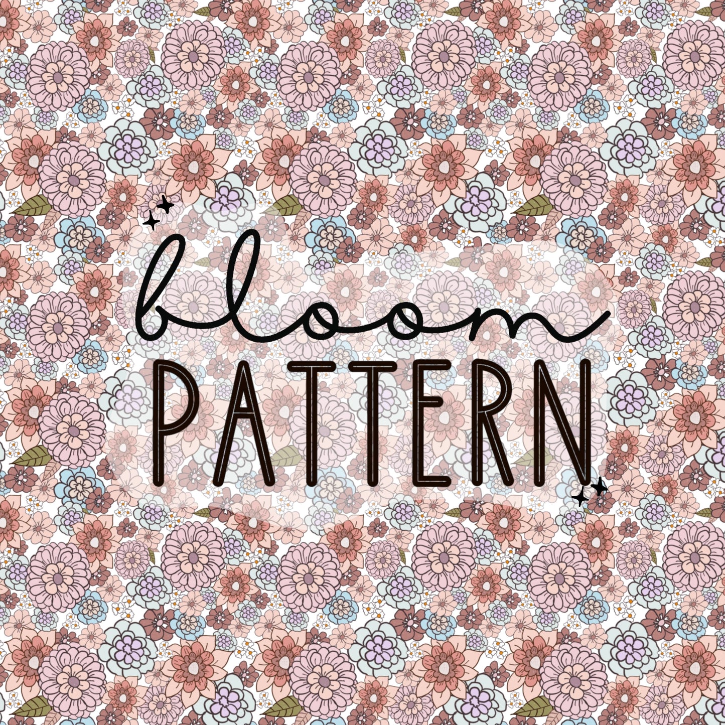 Boho Flower Seamless Pattern