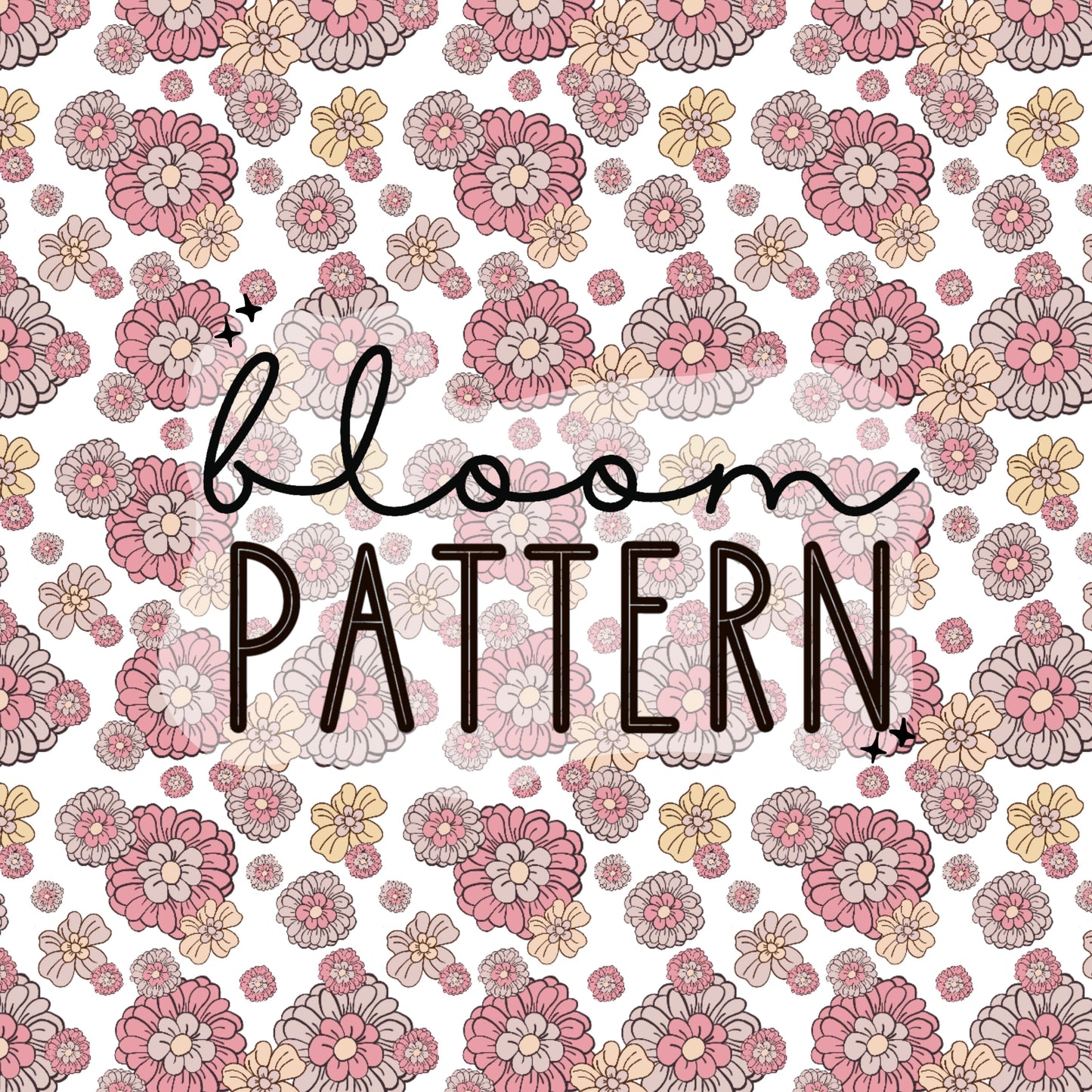 Boho Flower Seamless Pattern