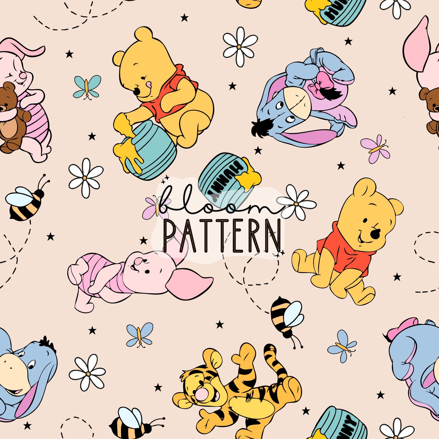 Magical Bear Seamless Pattern