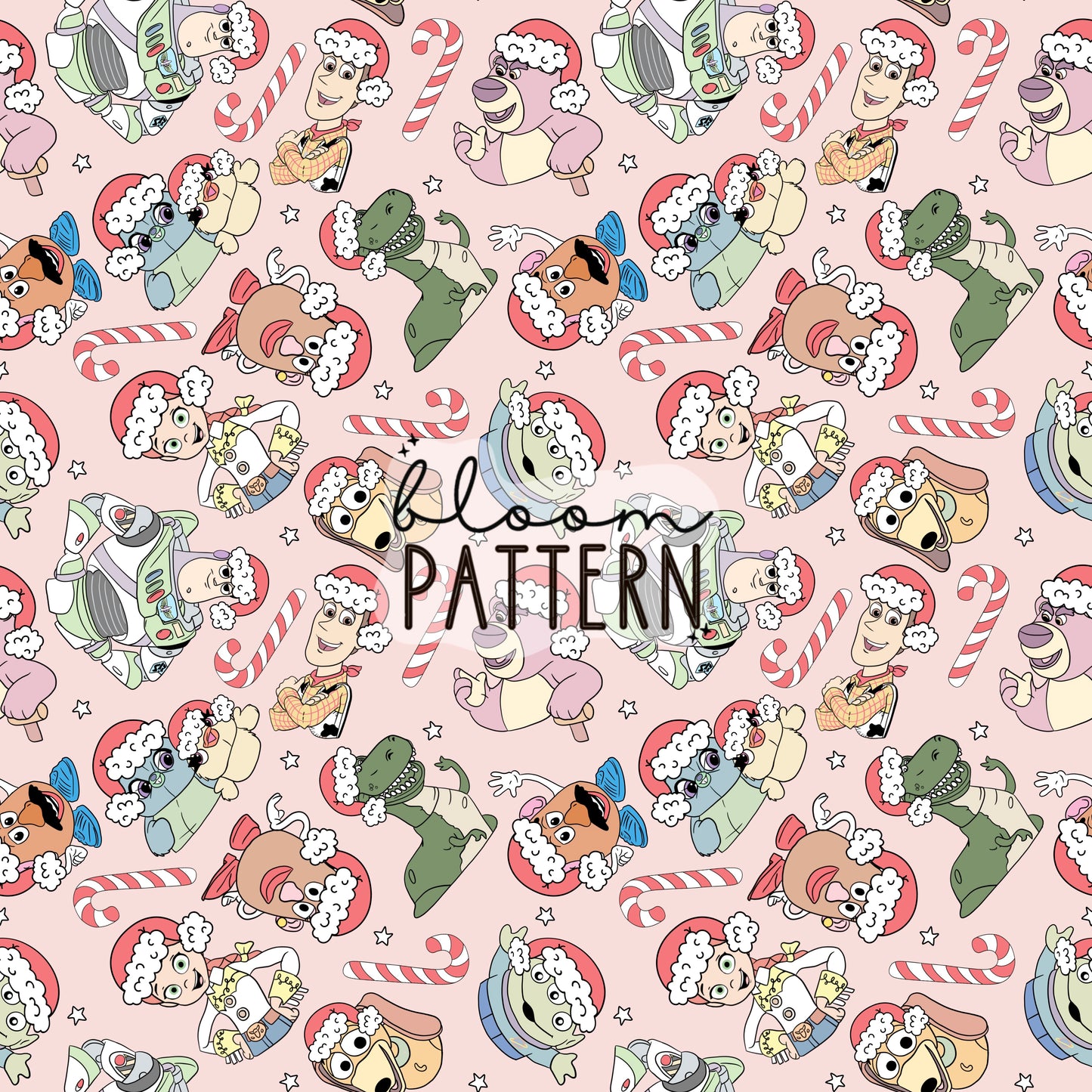 Toy Christmas Seamless Pattern