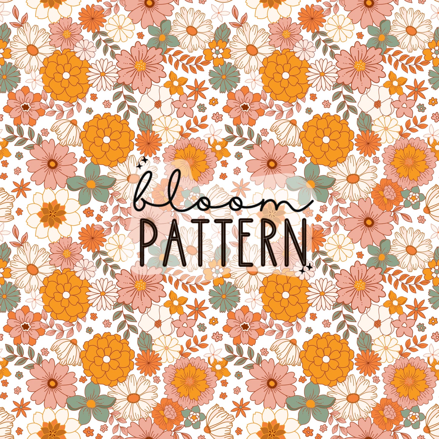 Autumn Flower Seamless Pattern