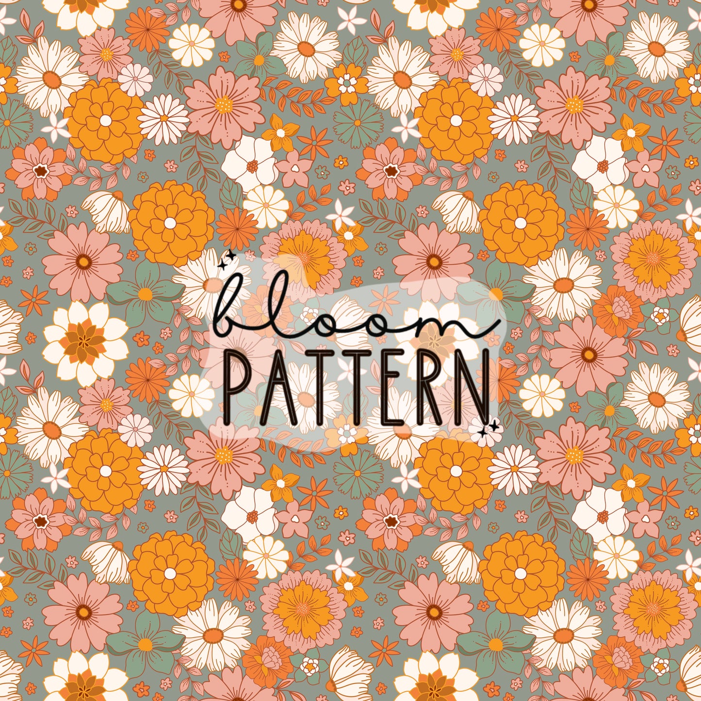 Autumn Flower Seamless Pattern