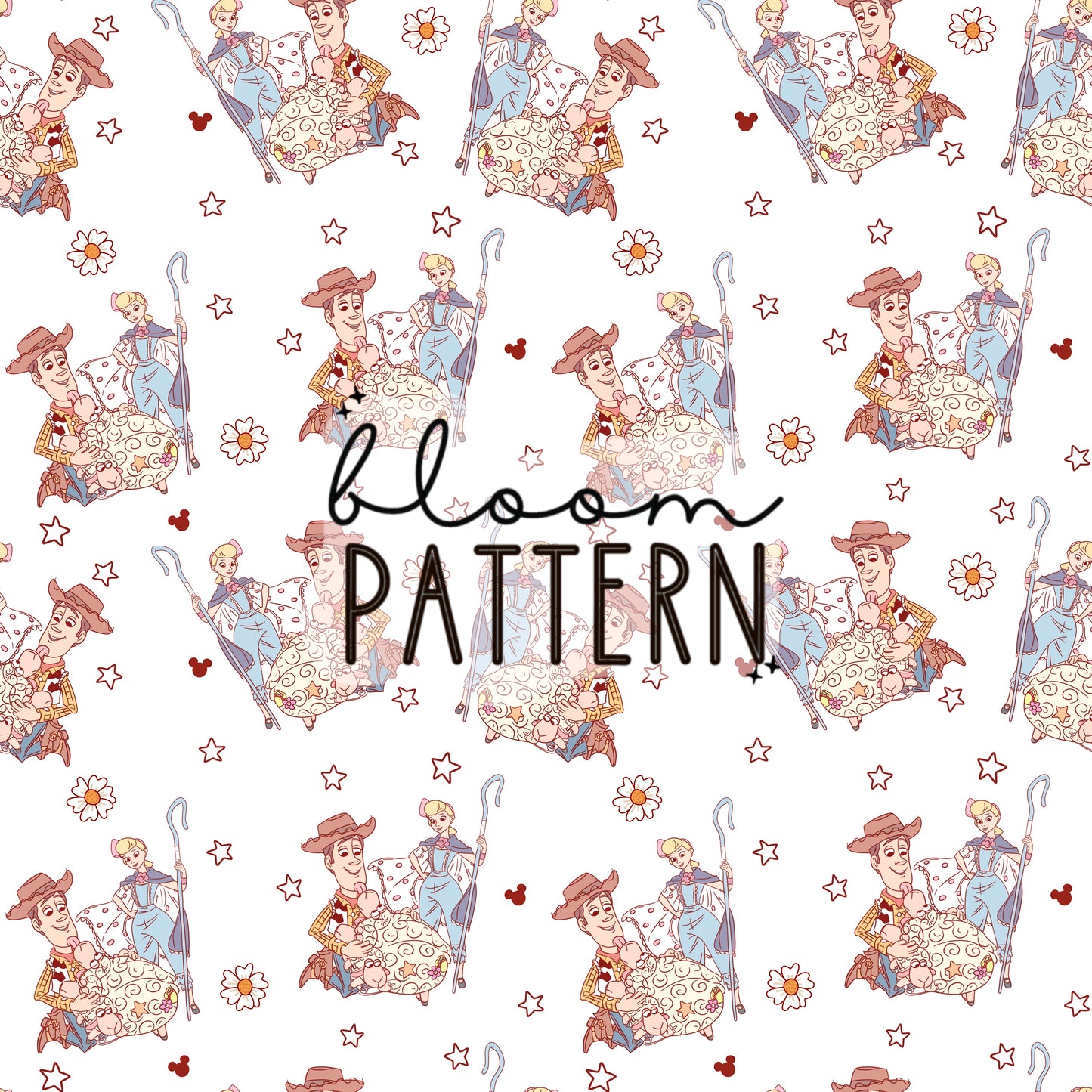 Toy Friends Seamless Pattern