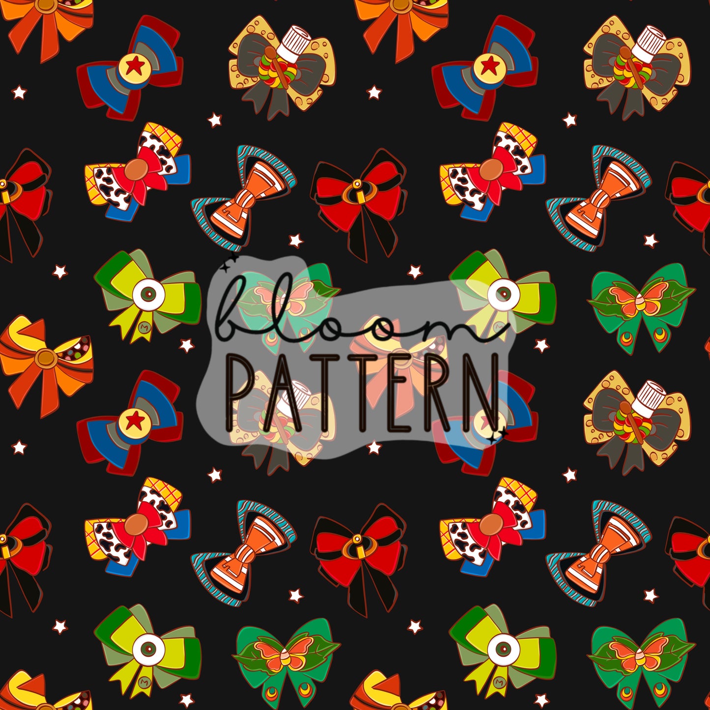 Magical Bow Seamless Pattern