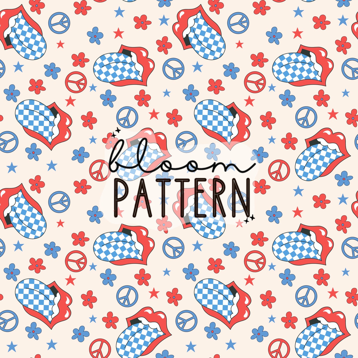4th of july Magical Seamless Pattern