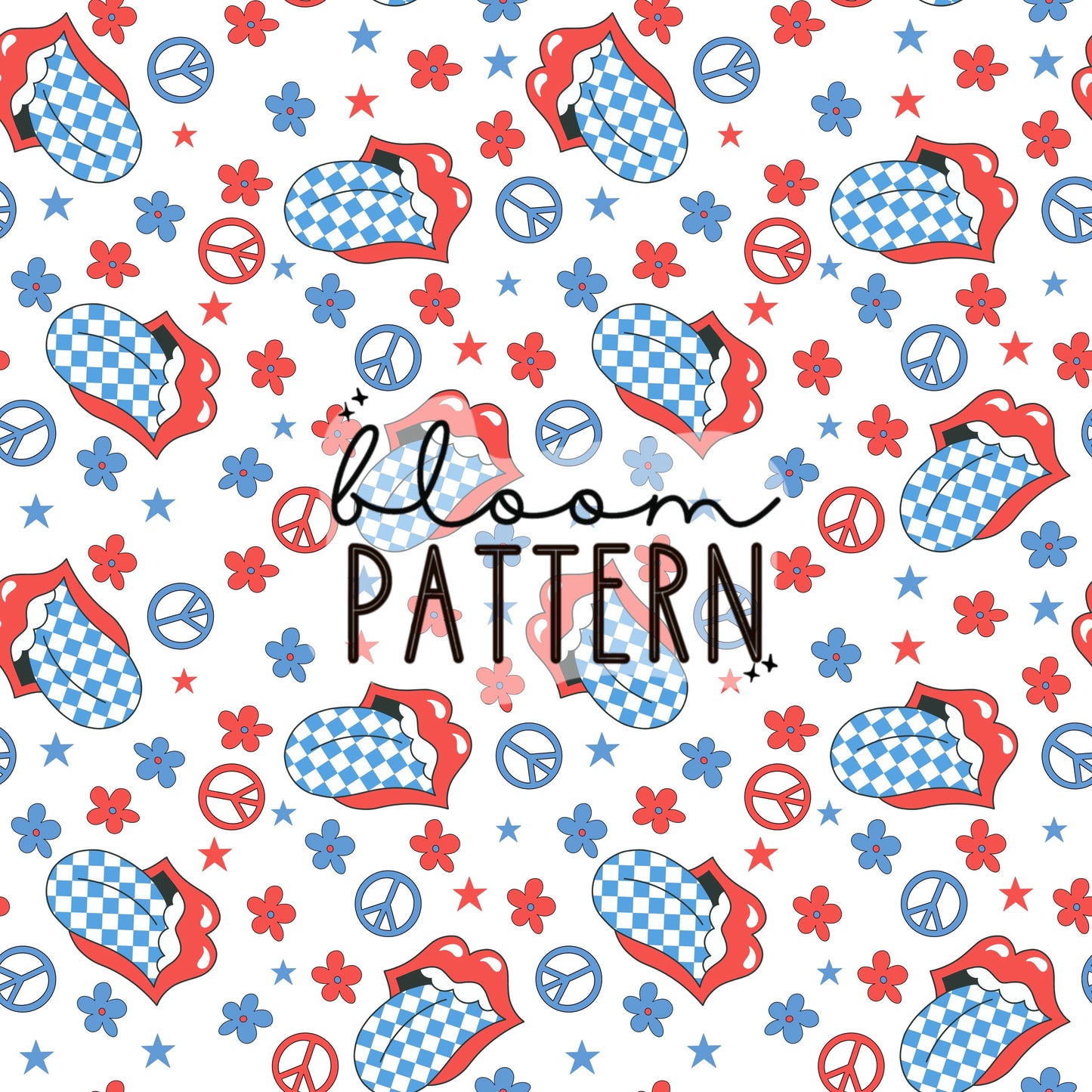 4th of july Magical Seamless Pattern
