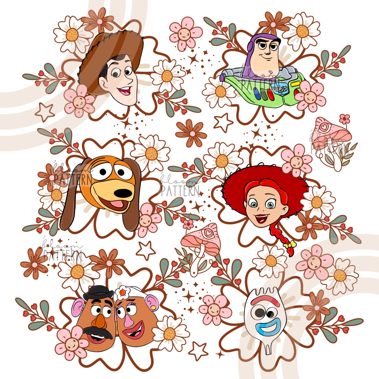 Story friends Spring Sublimation Design