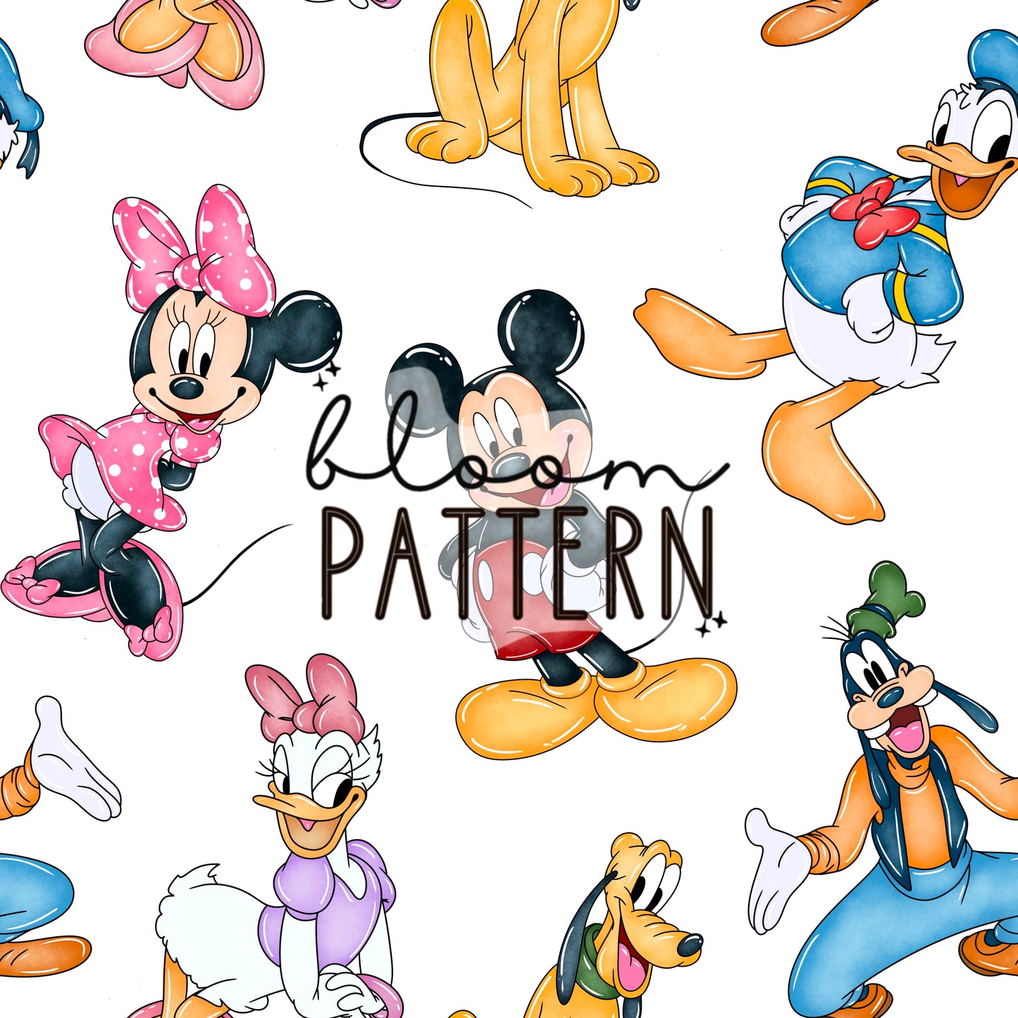 Mouse Magical Snacks Seamless Pattern