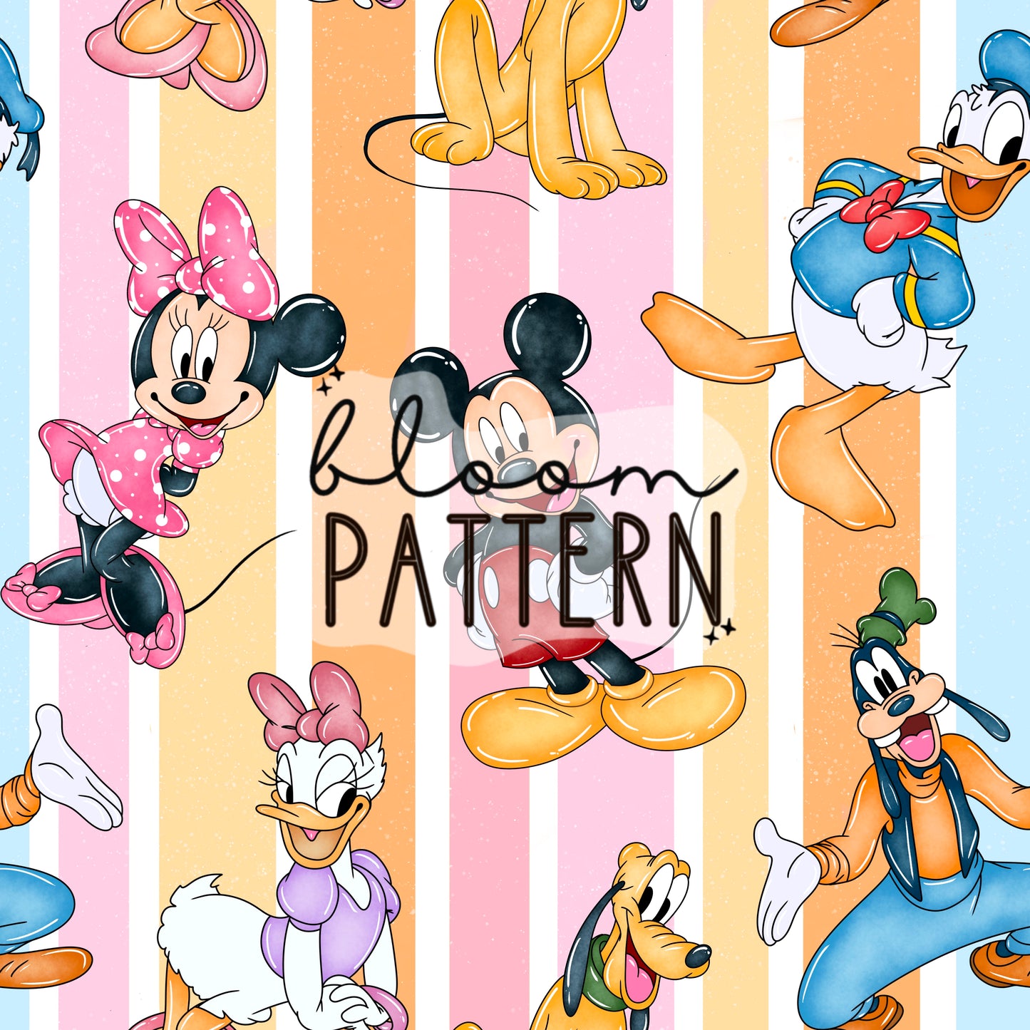 Mouse Magical Snacks Seamless Pattern