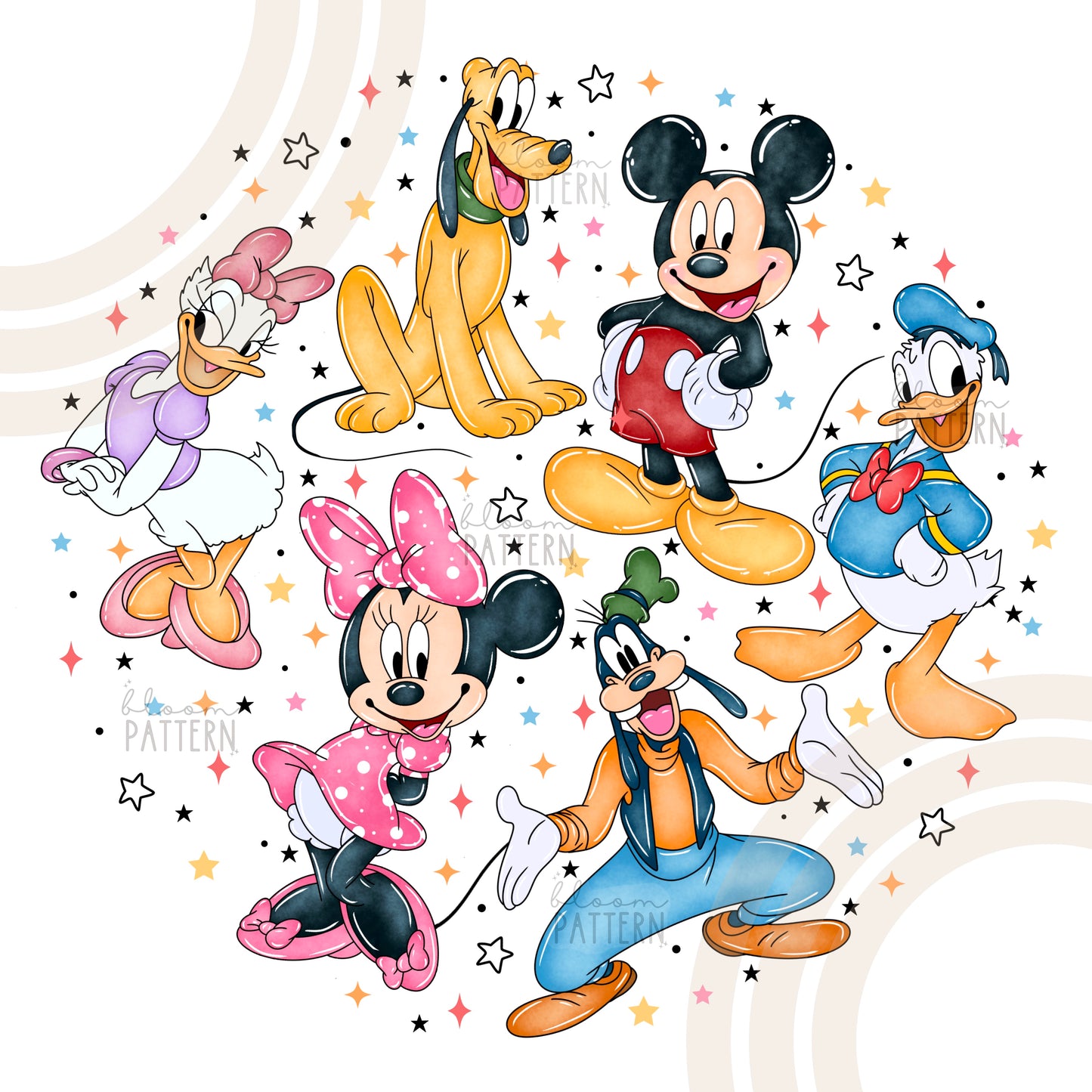 Magical Mouse Sublimation Design