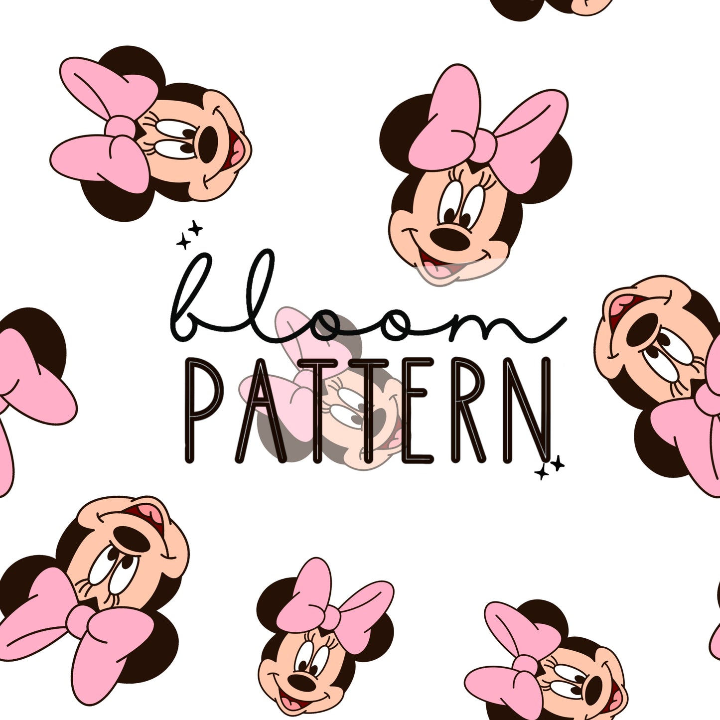 Magical Mouse Girly Seamless pattern