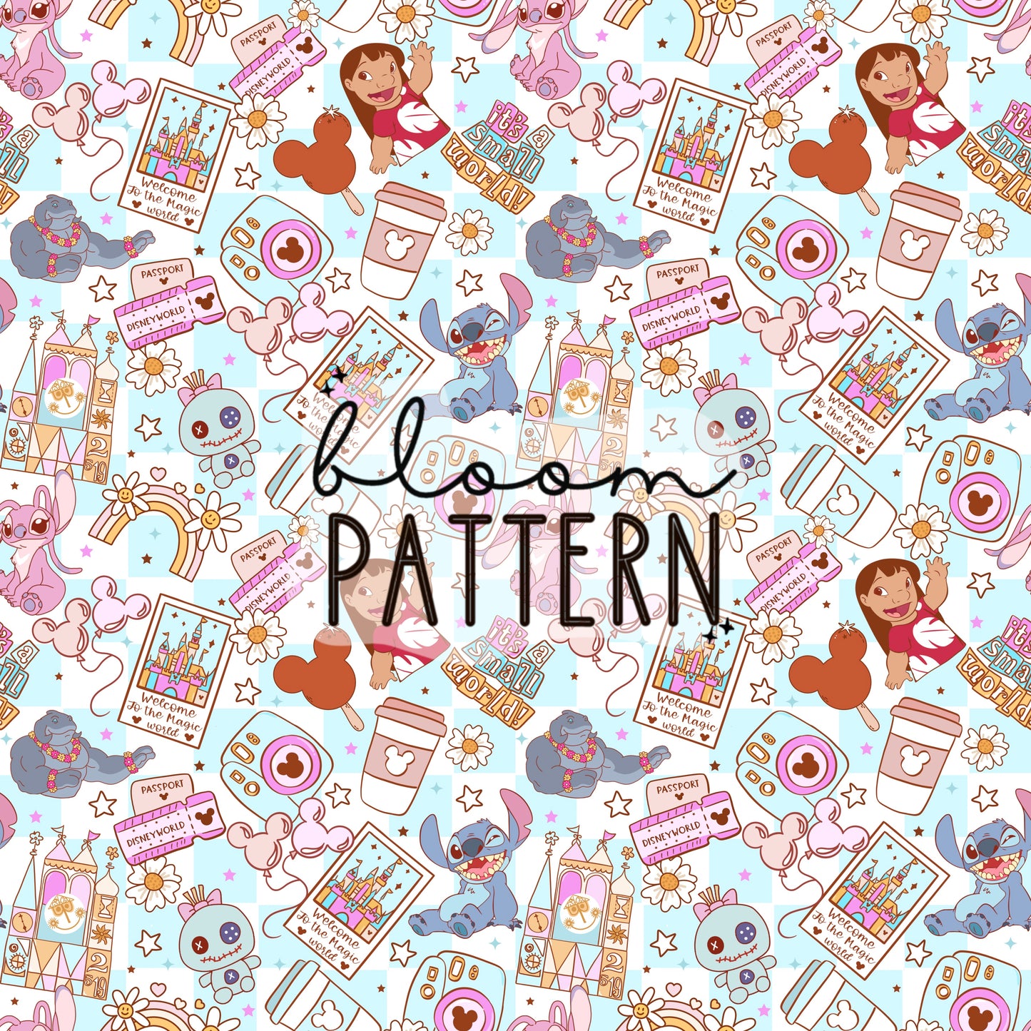 Stitch Magical Trip Seamless Pattern