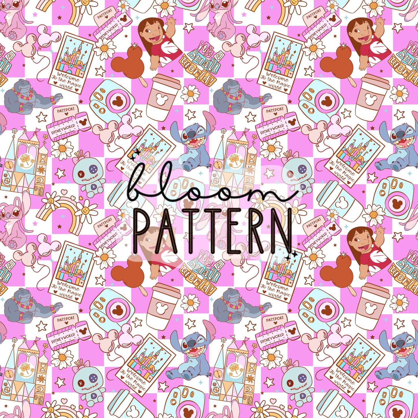 Stitch Magical Trip Seamless Pattern
