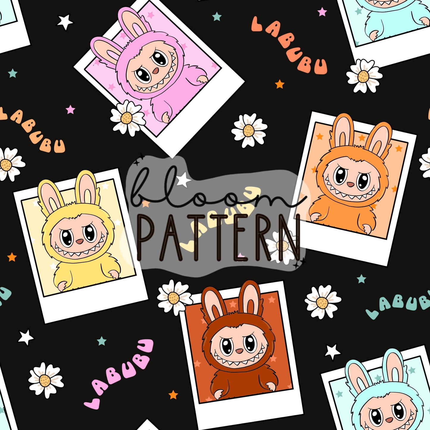 Labubu Seamless Pattern