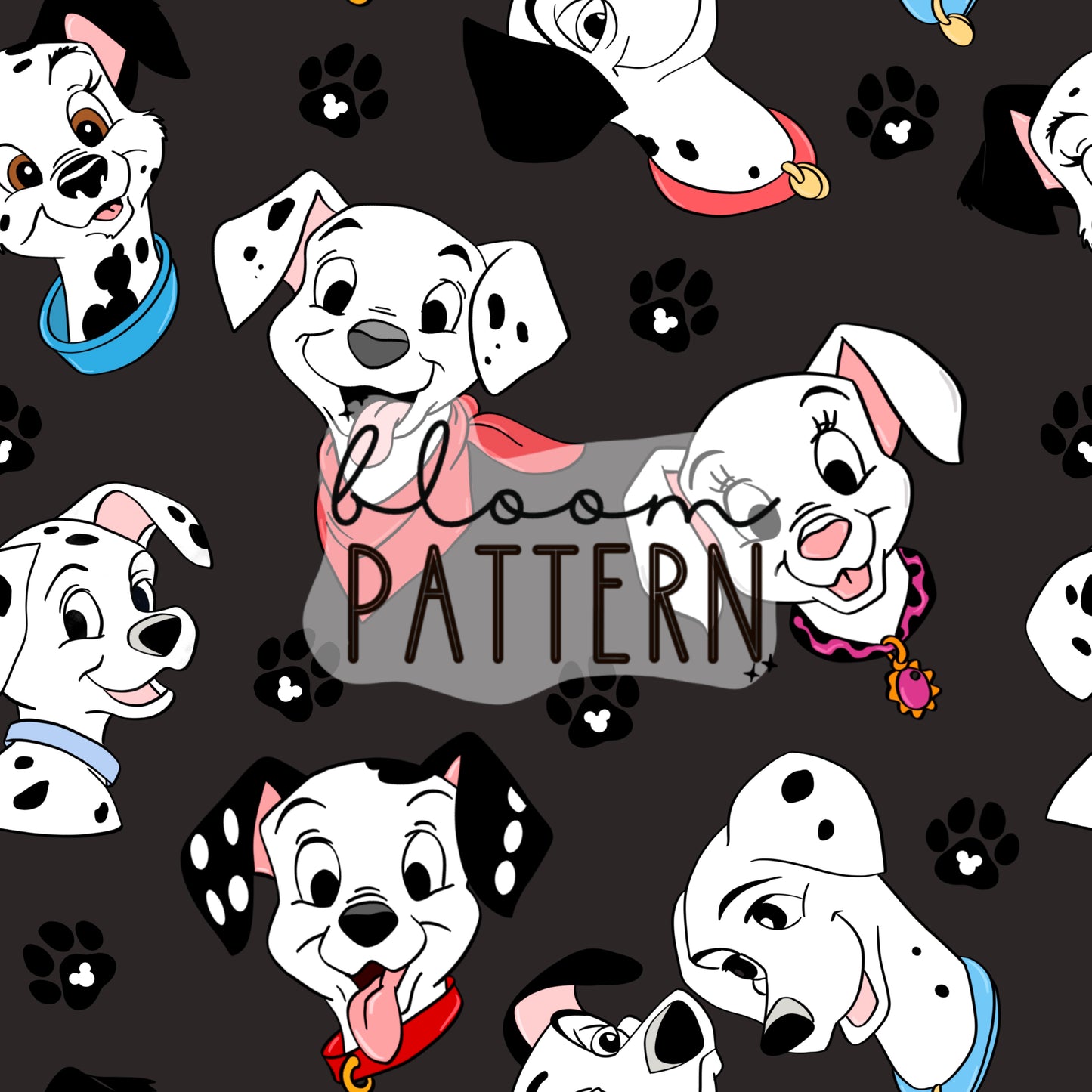 Dalmatians Seamless Pattern
