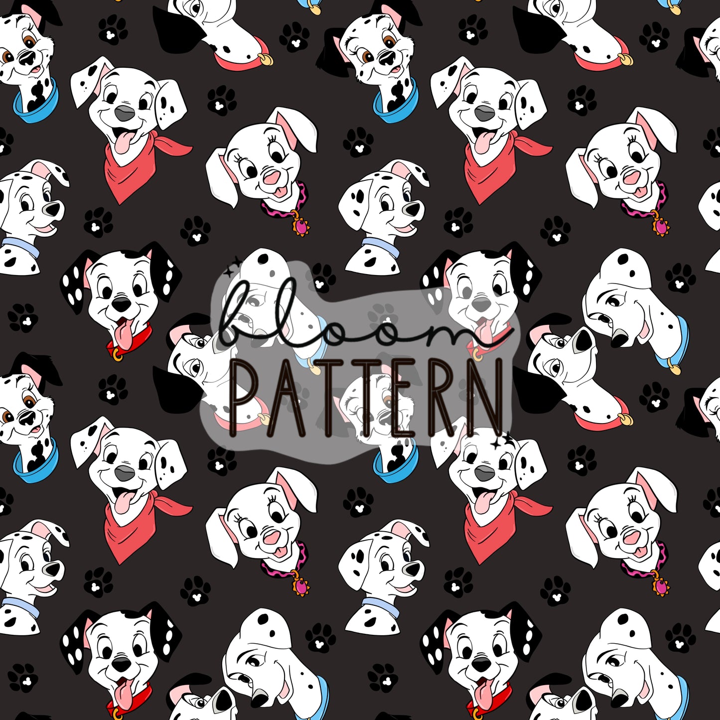 Dalmatians Seamless Pattern