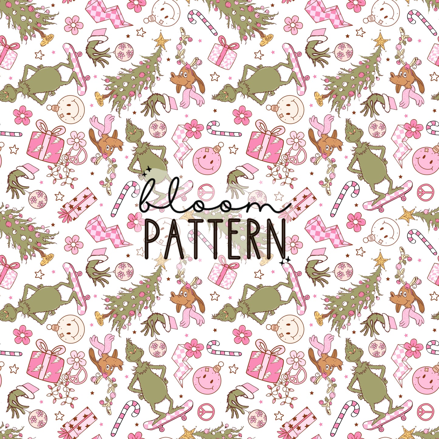I Hate Christmas Seamless Pattern