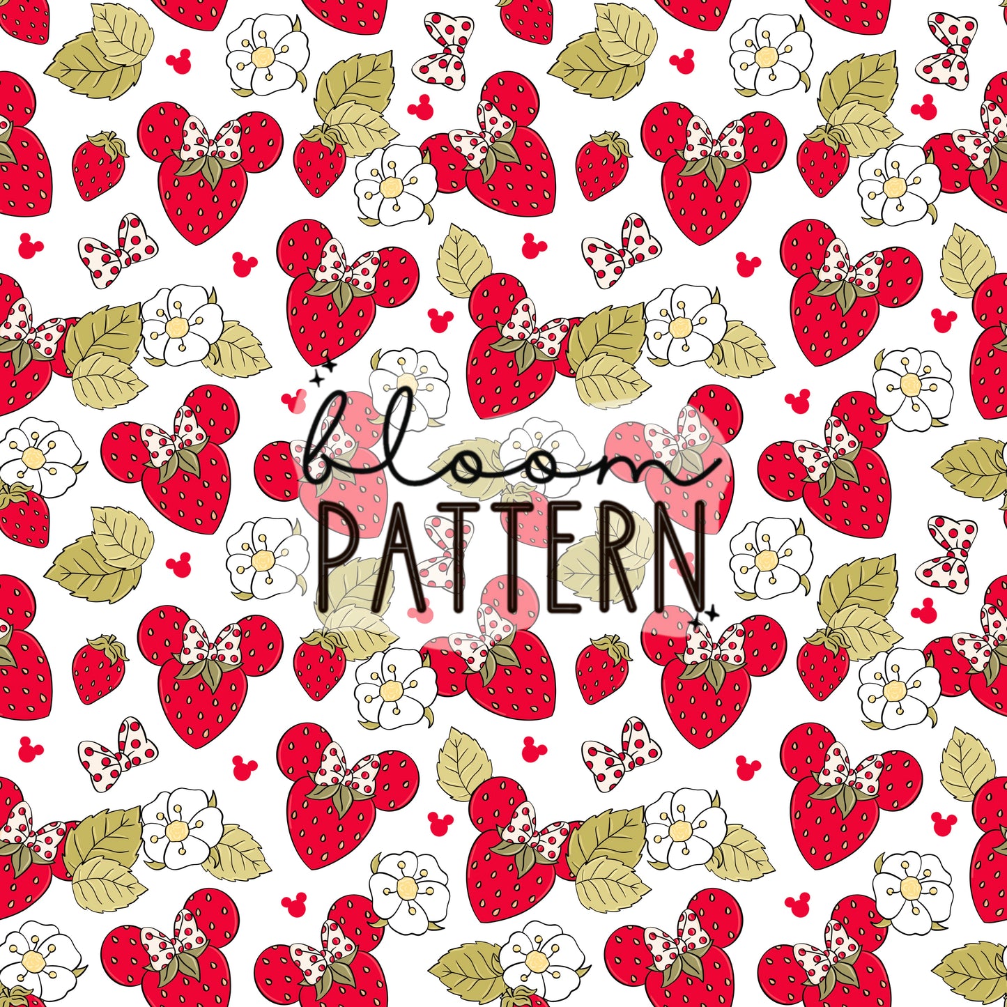 Strawberry Magical Seamless Pattern