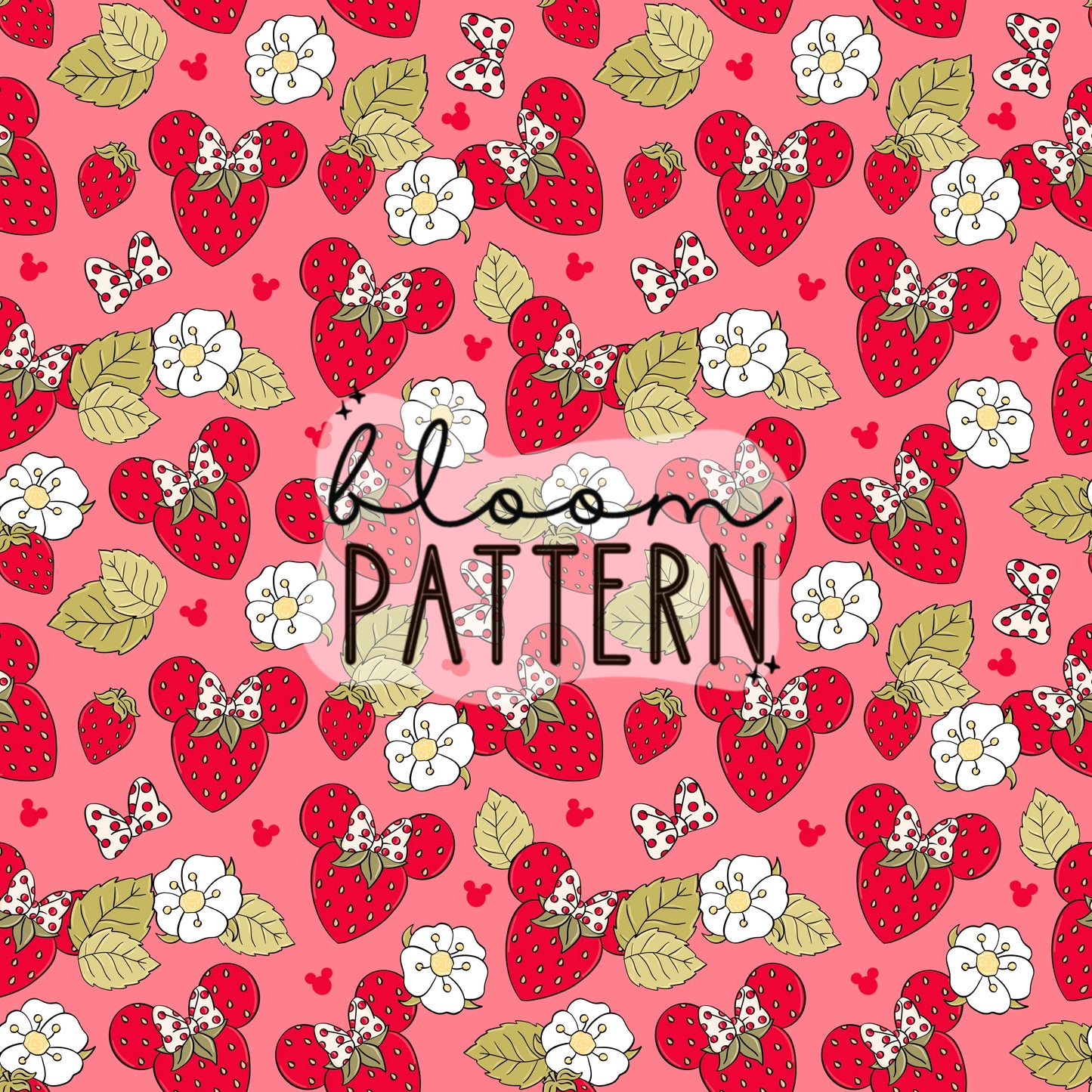 Strawberry Magical Seamless Pattern