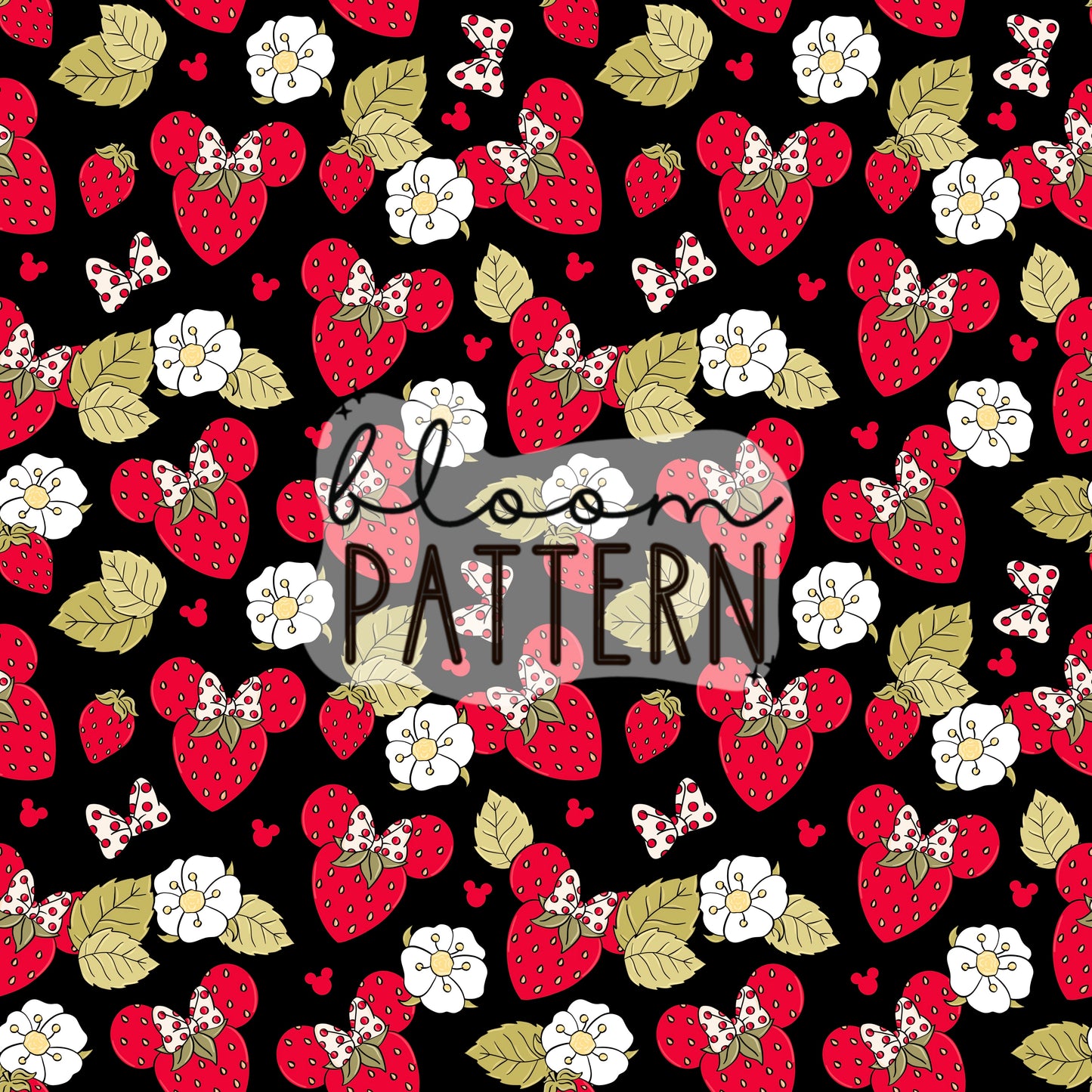 Strawberry Magical Seamless Pattern