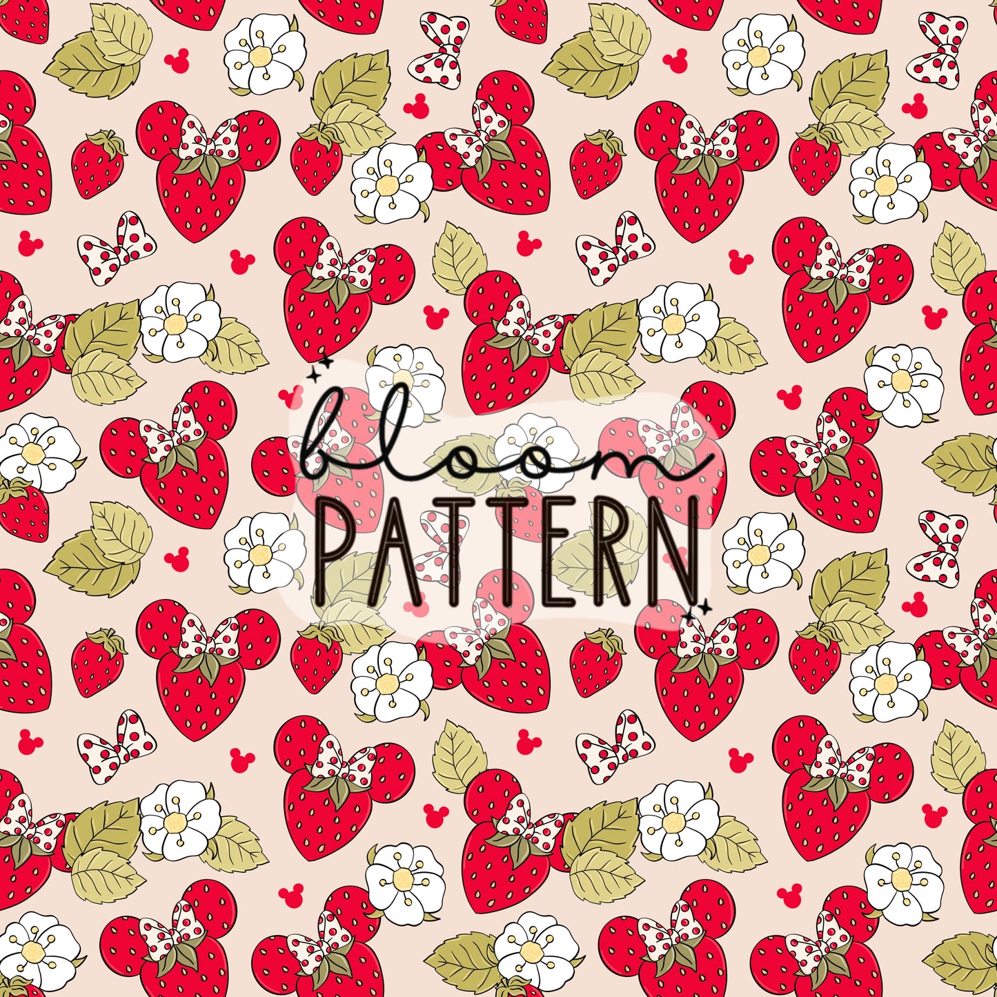 Strawberry Magical Seamless Pattern