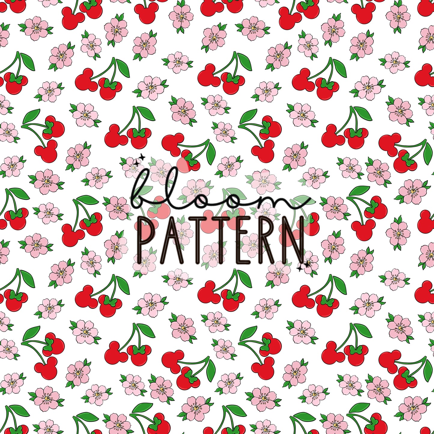Cherry Magical Seamless Pattern
