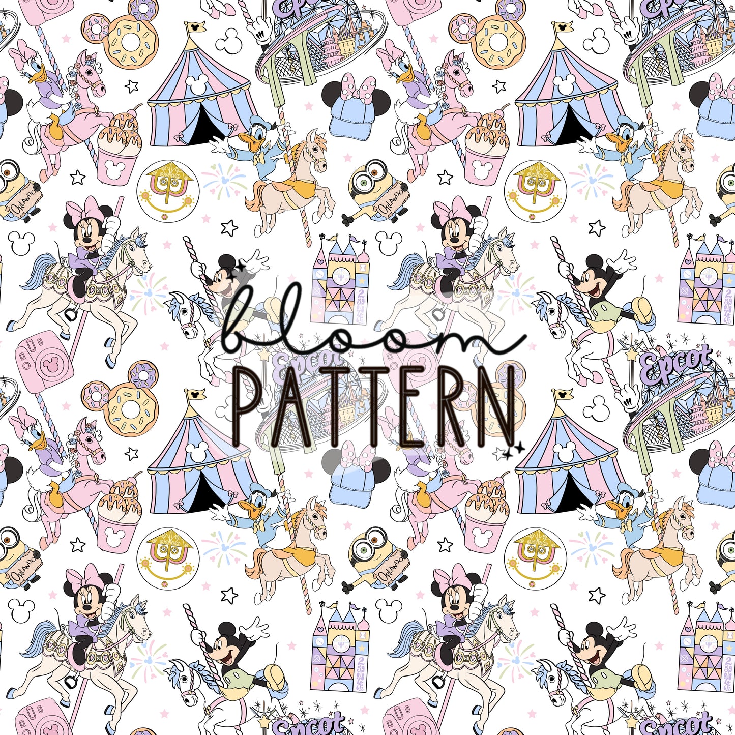 Pastel Magical Trip Seamless Pattern