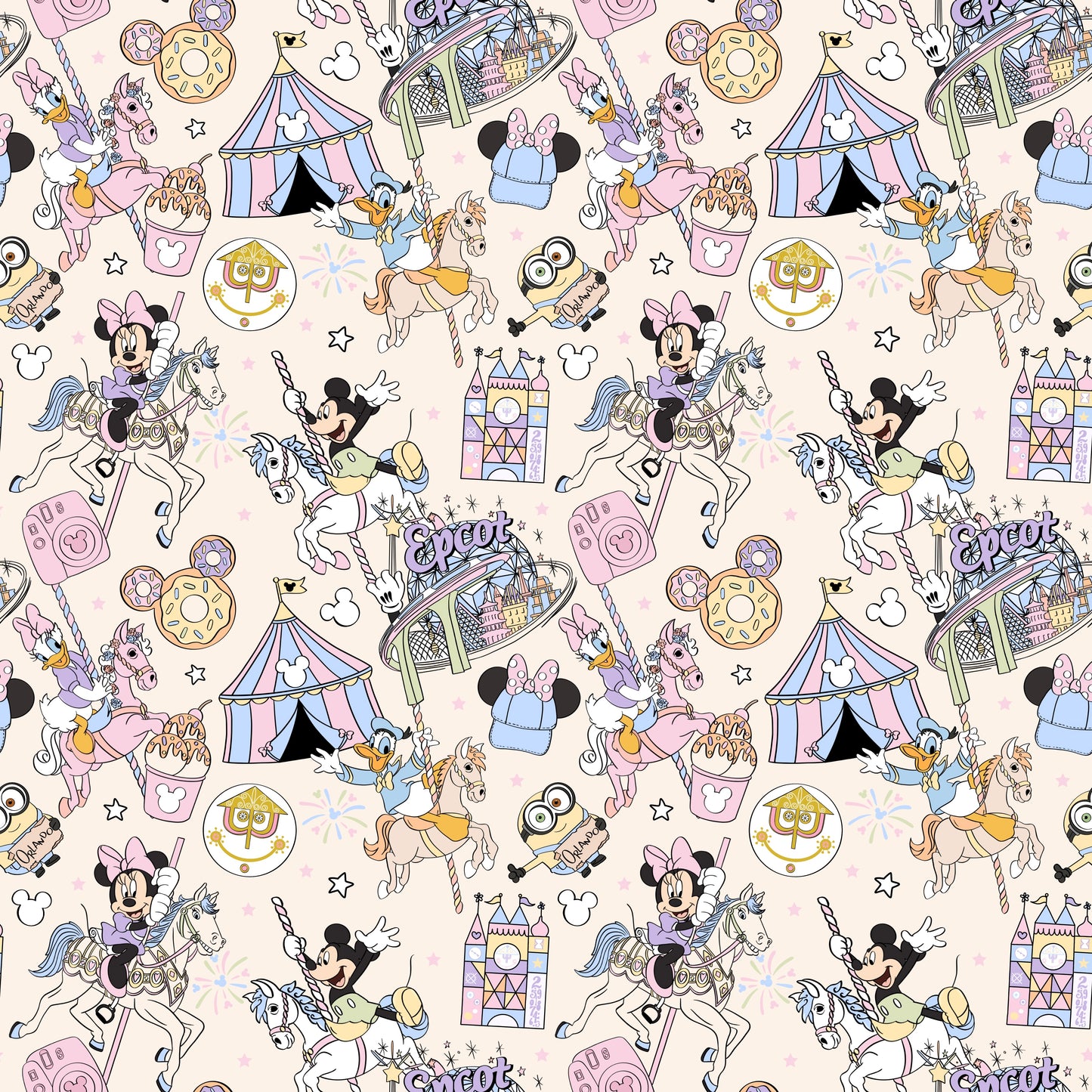 Pastel Magical Trip Seamless Pattern