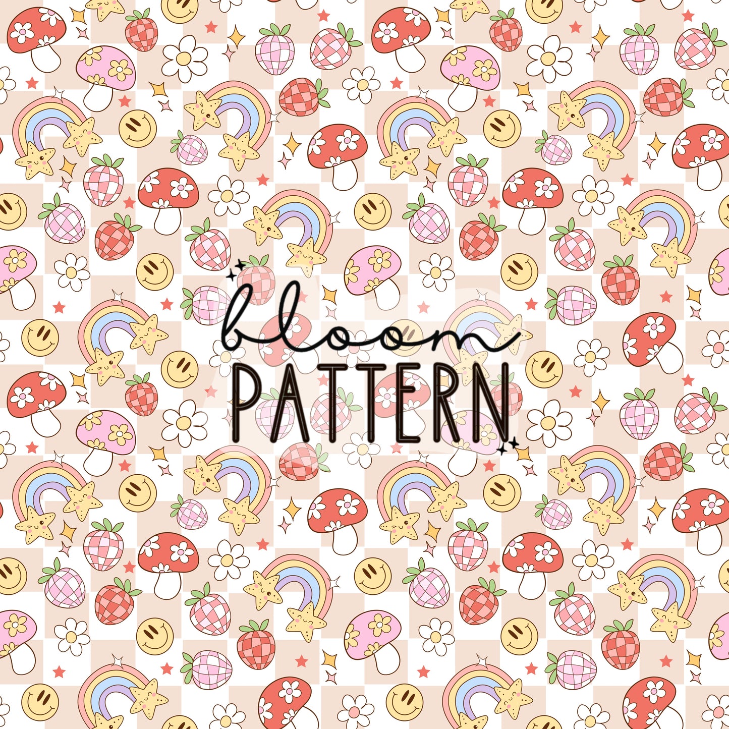 Groovy Summer Seamless Pattern