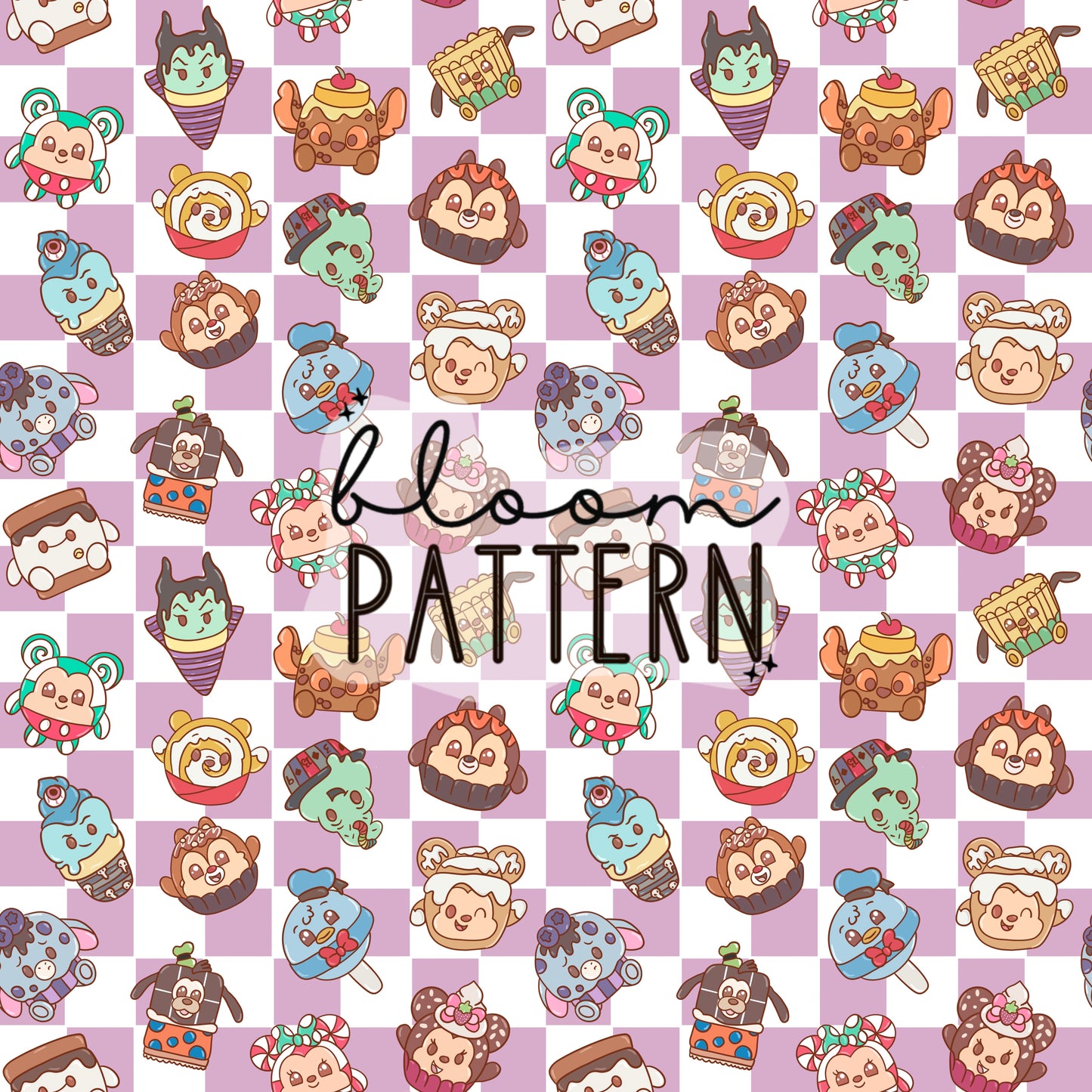 Magical Munchlings Beach Seamless Pattern