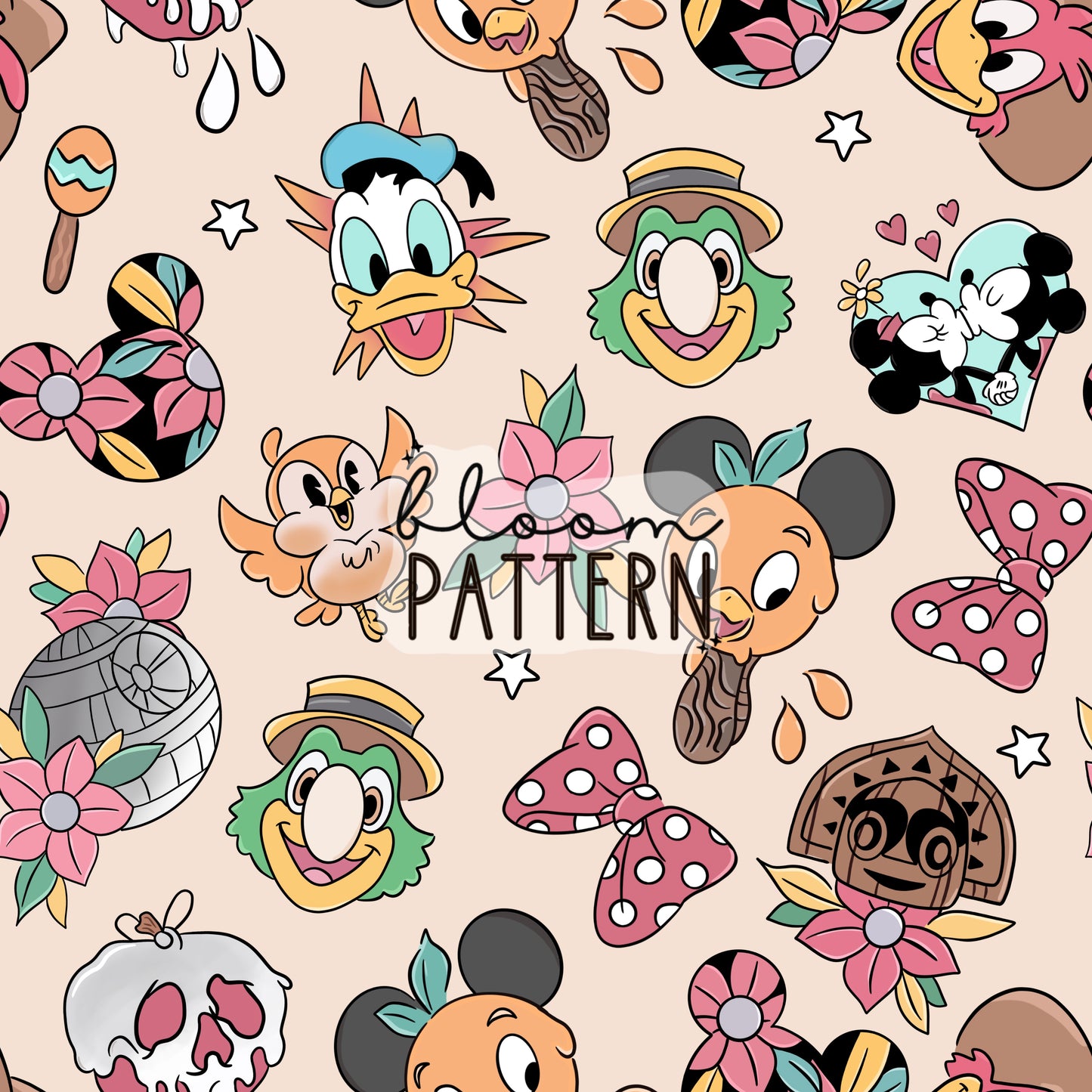 Mexican Magical Mouse Seamless Pattern
