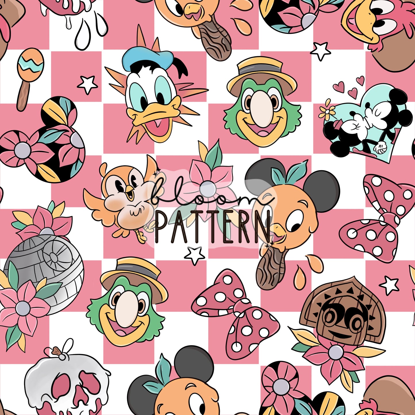 Mexican Magical Mouse Seamless Pattern
