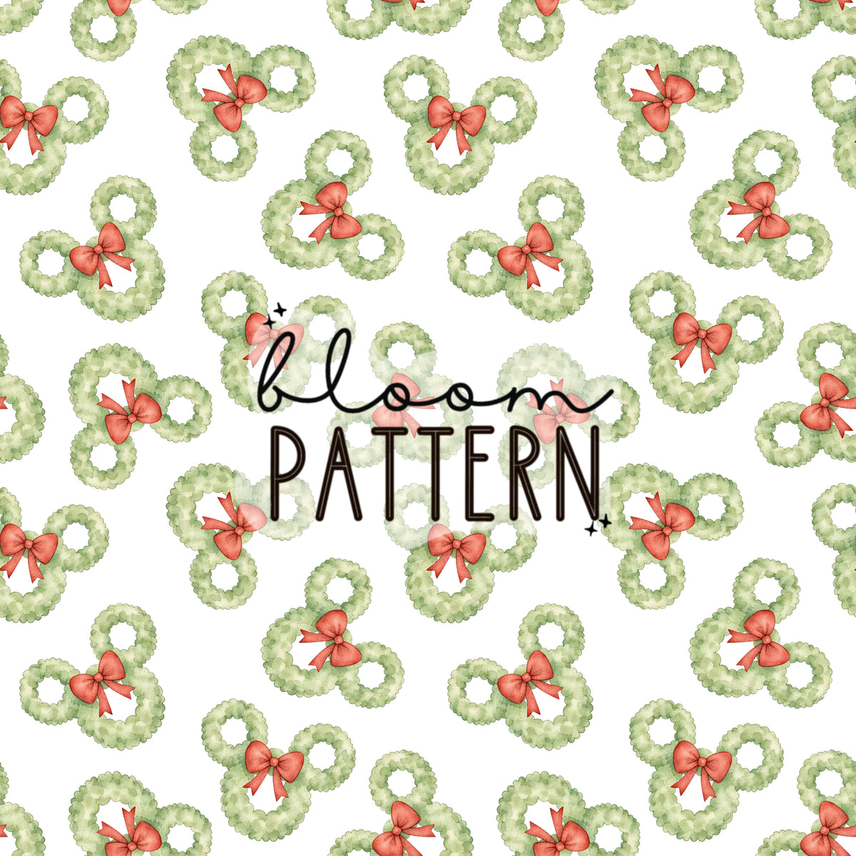 Watercolor Christmas Trip Seamless Pattern