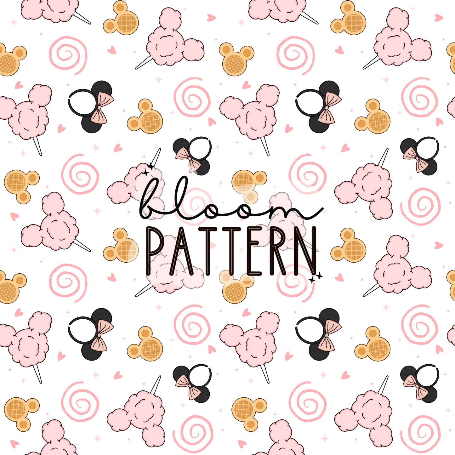 Magical Snacks Mouse Seamless Pattern
