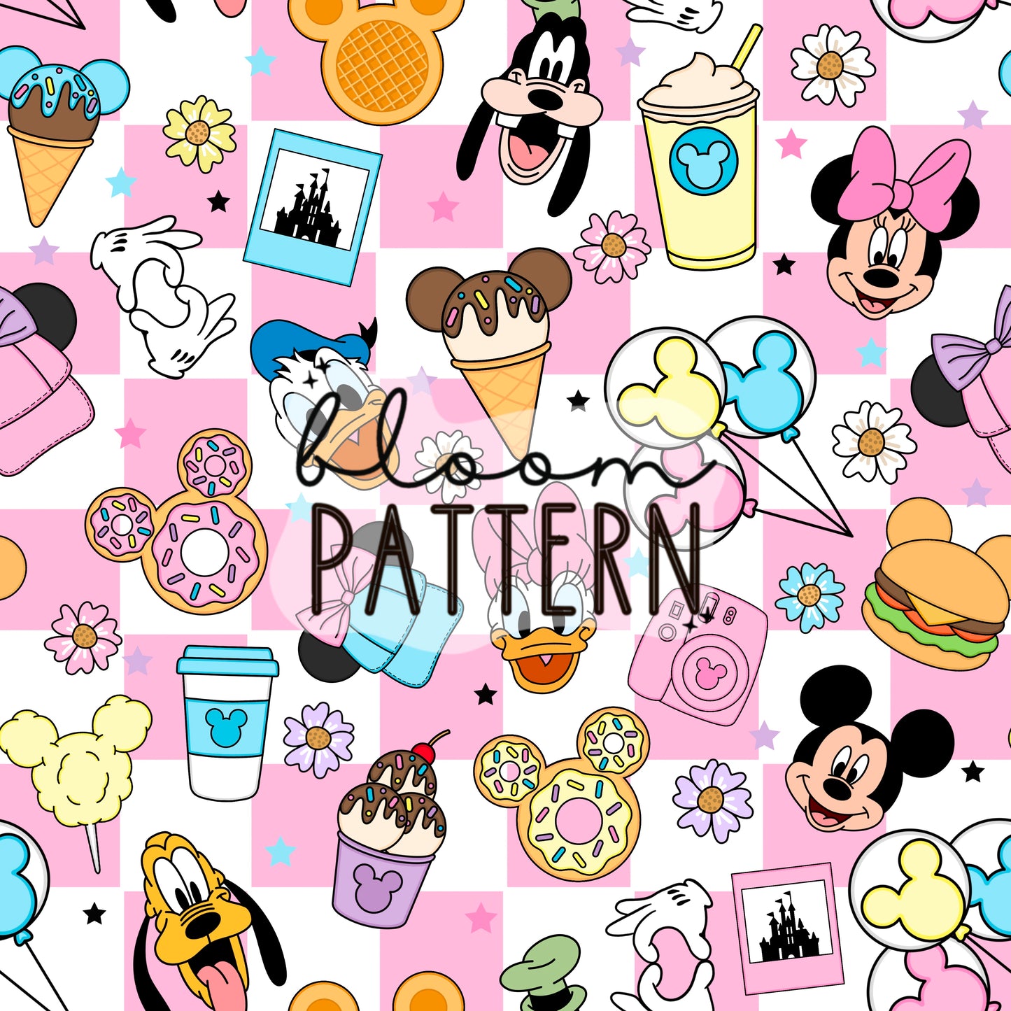 Magical Snacks Mouse Seamless Pattern