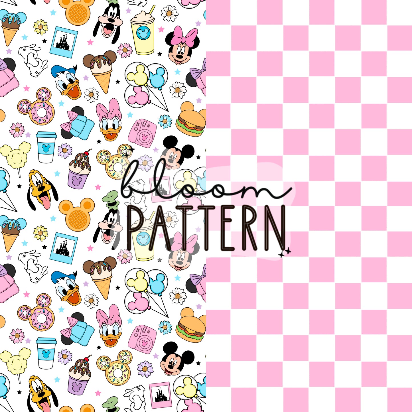 Bundle of 2 Magical Snacks Mouse Seamless Pattern