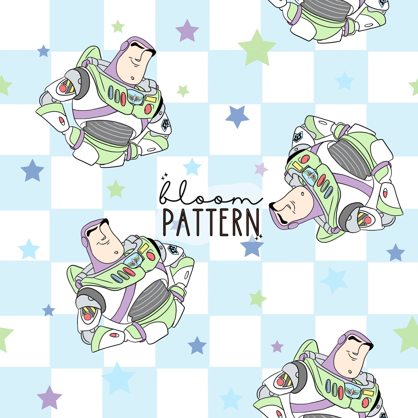 Toy Friends Seamless Pattern - No face