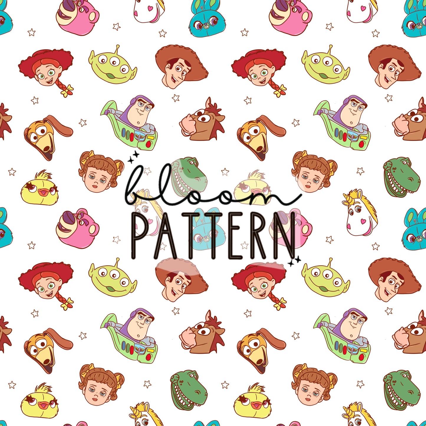 Toy Friends Seamless Pattern
