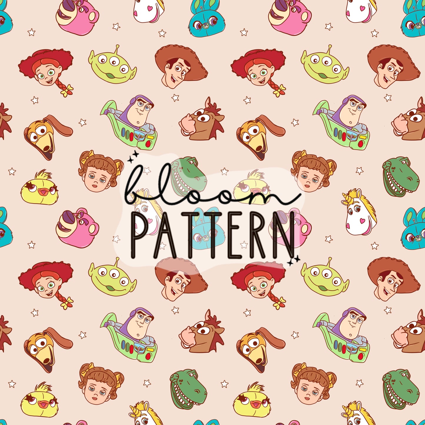 Toy Friends Seamless Pattern
