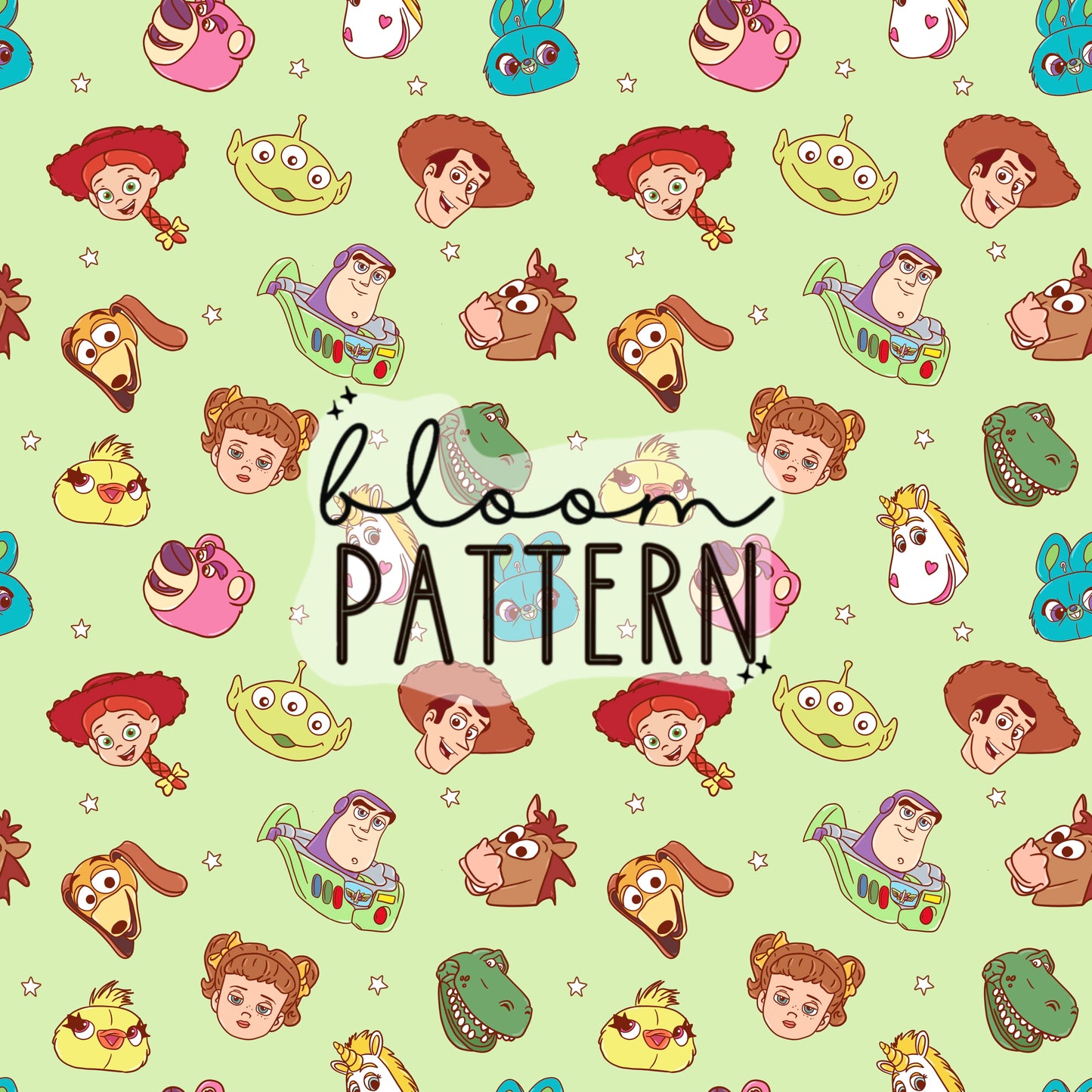 Toy Friends Seamless Pattern