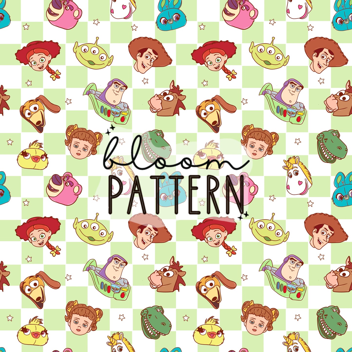 Toy Friends Seamless Pattern