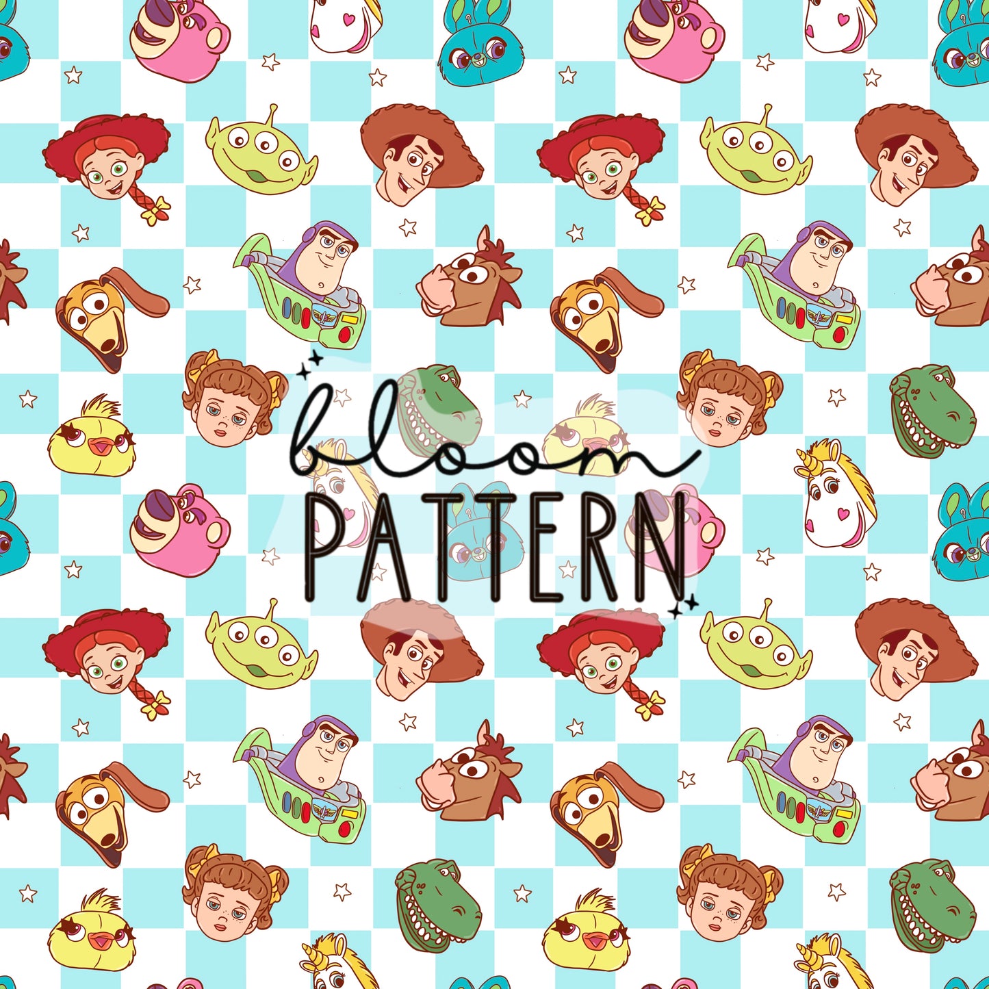 Toy Friends Seamless Pattern