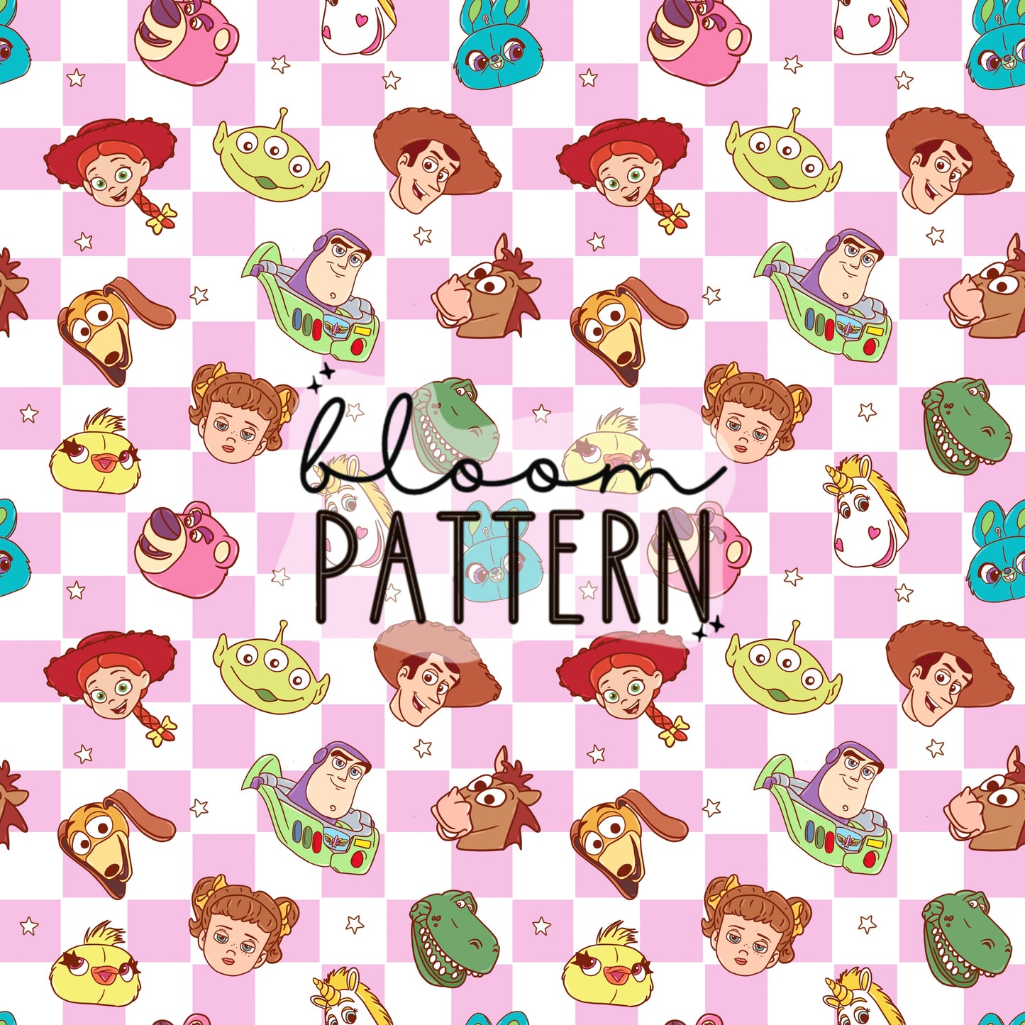 Toy Friends Seamless Pattern