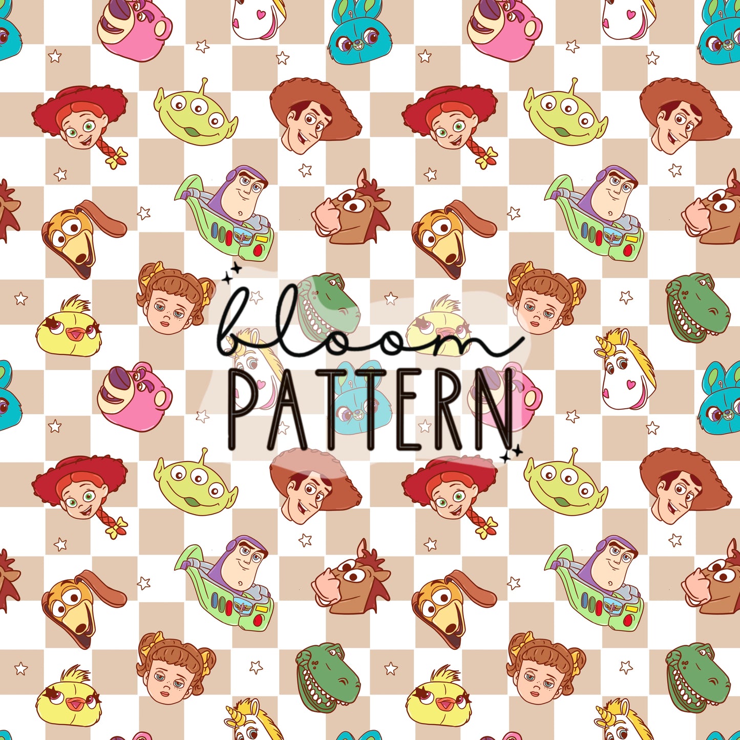 Toy Friends Seamless Pattern
