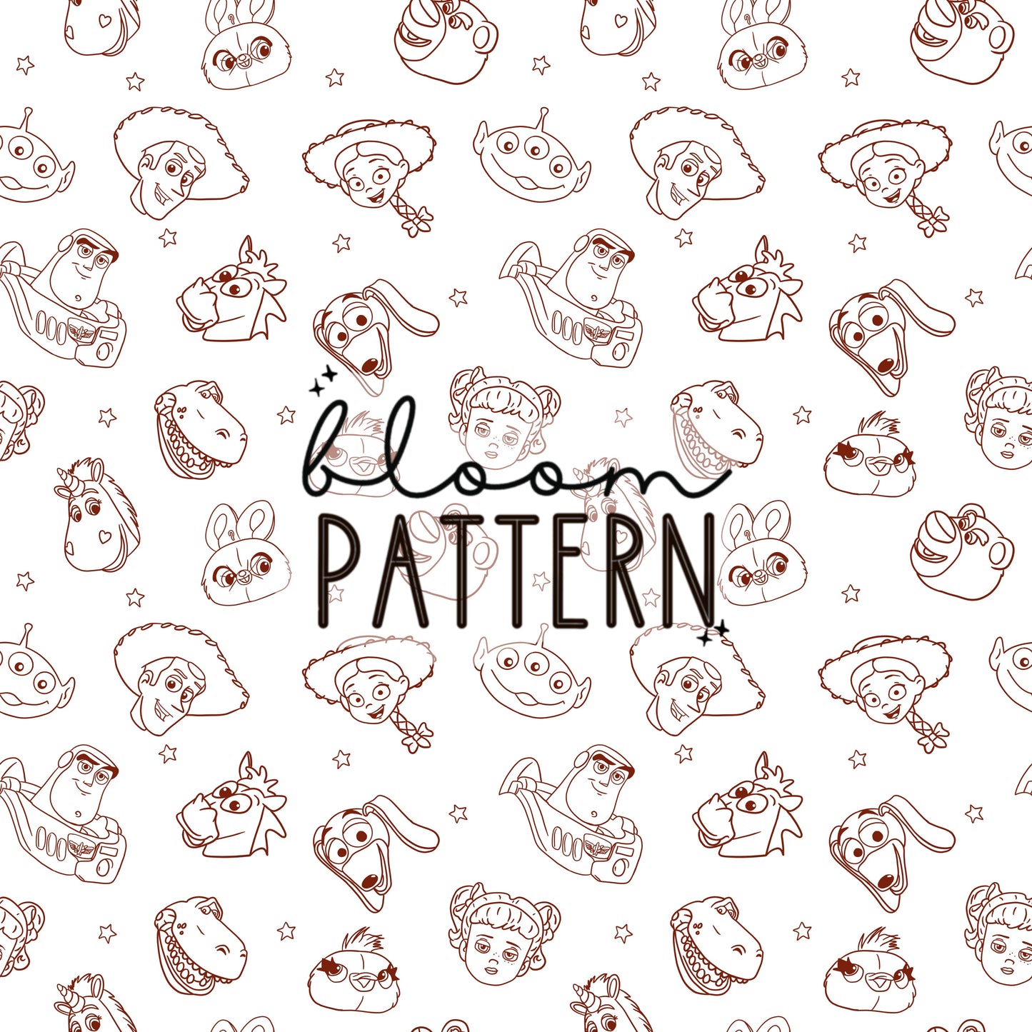Toy Friends Seamless Pattern