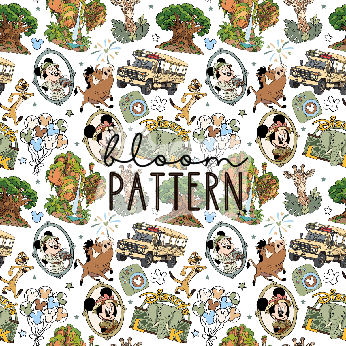 Animal Kingdom Seamless Pattern