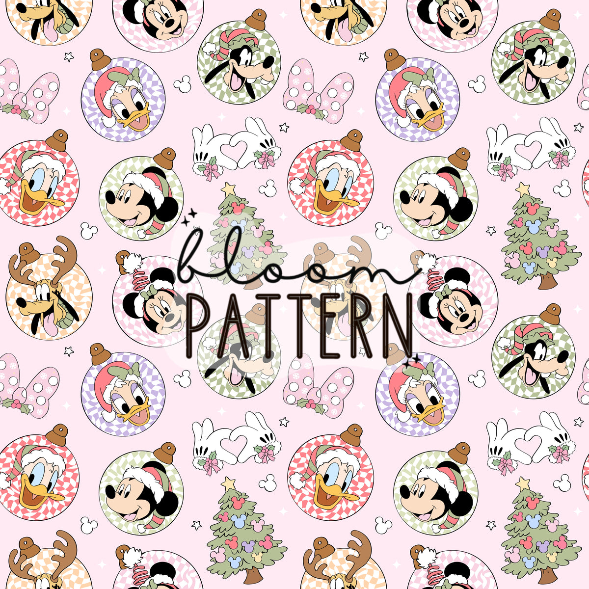 Christmas Pastel Trip Seamless Pattern